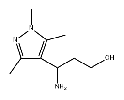 3-Amino-3-(trimethyl-1H-pyrazol-4-yl)propan-1-ol Structure