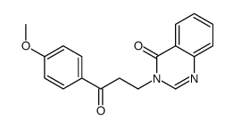 3-[3-(4-methoxyphenyl)-3-oxopropyl]quinazolin-4-one结构式