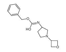 (R)-Benzyl 1-(oxetan-3-yl)pyrrolidin-3-ylcarbamate结构式