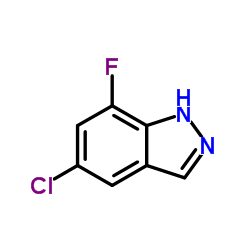 5-Chloro-7-fluoro-1H-indazole Structure