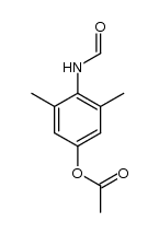 4-formamido-3,5-dimethylphenyl acetate结构式