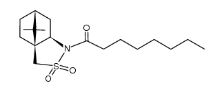 N-octanoyl-(1S)-(-)-10,2-camphorsultam Structure