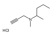 N-methyl-N-prop-2-ynyl-pentan-2-amine hydrochloride结构式