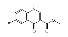 methyl 6-fluoro-4-oxo-1,4-dihydroquinoline-3-carboxylate结构式