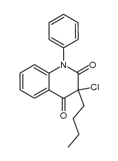 3-butyl-3-chloro-1-phenyl-1H,3H-quinoline-2,4-dione Structure