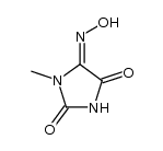 methyl-imidazolidinetrione-5-oxime Structure