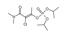 Phosphonsaeure-(2-chlor-1-methyl-2-dimethylcarbamoyl-vinylester)-diisopropylester Structure