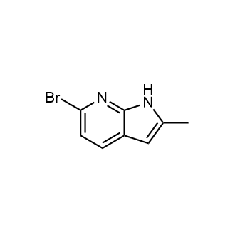 6-Bromo-2-methyl-1H-pyrrolo[2,3-b]pyridine structure