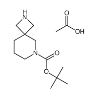 tert-Butyl2,6-diazaspiro[3.5]nonane-6-carboxylate acetate Structure