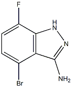 4-Bromo-7-fluoro-1H-indazol-3-ylamine结构式