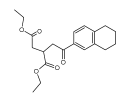 3-[5,6,7,8-Tetrahydro-naphthoyl-(2)]-propan-1,2-dicarbonsaeure-diethylester结构式