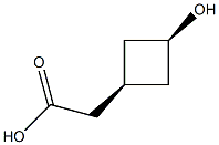 2-[cis-3-hydroxycyclobutyl]acetic acid Structure