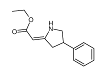 ethyl 2-(4-phenylpyrrolidin-2-ylidene)acetate结构式