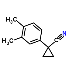 1-(3,4-Dimethylphenyl)cyclopropanecarbonitrile结构式