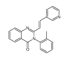 2-(2-pyridin-3-yl-vinyl)-3-o-tolyl-3H-quinazolin-4-one Structure