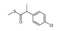 S-methyl 2-(4-chlorophenyl)propanethioate结构式