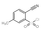 2-氰基-5-甲基苯磺酰氯结构式