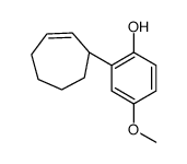 2-[(1R)-cyclohept-2-en-1-yl]-4-methoxyphenol Structure