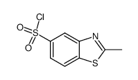 2-methyl-benzothiazole-5-sulfonyl chloride Structure