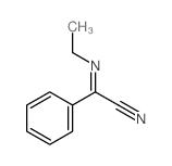 Benzeneacetonitrile, a-(ethylimino)- structure