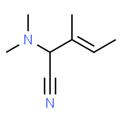 3-Pentenenitrile,2-(dimethylamino)-3-methyl-(9CI) Structure