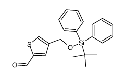 4-((tert-butyldiphenylsilyloxy)methyl)thiophene-2-carbaldehyde结构式