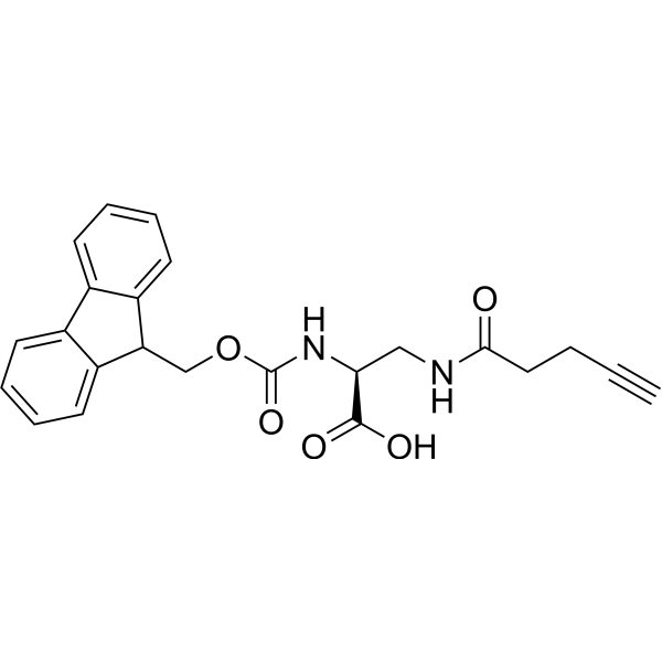 Fmoc-L-Dap(Pentynoyl)-OH Structure