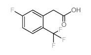 5-氟-2-(三氟甲基)苯乙酸结构式