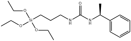 (S)-N-1-苯乙基-N′-三乙氧基硅基丙脲结构式