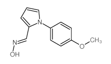 1H-Pyrrole-2-carboxaldehyde,1-(4-methoxyphenyl)-, oxime Structure