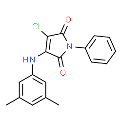 3-chloro-4-(3,5-dimethylanilino)-1-phenyl-1H-pyrrole-2,5-dione Structure