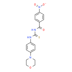 N-((4-morpholinophenyl)carbamothioyl)-4-nitrobenzamide Structure