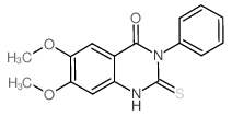 6,7-DIMETHOXY-3-PHENYL-2-THIOXO-2,3-DIHYDROQUINAZOLIN-4(1H)-ONE structure