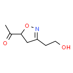 Ethanone, 1-[4,5-dihydro-3-(2-hydroxyethyl)-5-isoxazolyl]- (9CI)结构式