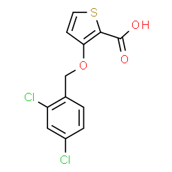 3-[(2,4-Dichlorobenzyl)oxy]-2-thiophenecarboxylic acid结构式