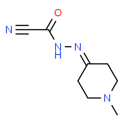 Acetonitrile,[(1-methyl-4-piperidinylidene)hydrazino]oxo- (9CI) structure