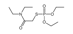 2-diethoxyphosphorylsulfanyl-N,N-diethylacetamide结构式