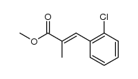 3-(2-chlorophenyl)-2-methylacrylic acid methyl ester Structure