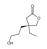 (4S)-4-ethyl-4-(3-hydroxypropyl)dihydro-2(3H)-furanone结构式