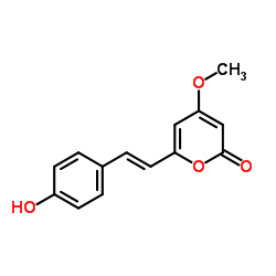 p-Hydroxy-5,6-dehydrokawain Structure