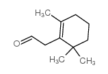 2,6,6-三甲基-1-环己烯基乙醛结构式