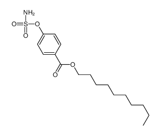 decyl 4-sulfamoyloxybenzoate Structure