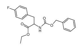 ethyl N-benzyloxycarbonyl-4-fluorophenylalaninate结构式