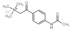 (4-acetamidophenacyl)trimethylammonium chloride structure