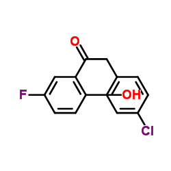 2-(4-CHLOROPHENYL)-5'-FLUORO-2'-HYDROXYACETOPHENONE Structure