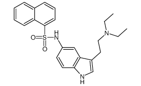 N-[3-[2-(diethylamino)ethyl]-1H-indol-5-yl]naphthalene-1-sulfonamide结构式