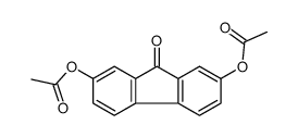 (7-acetyloxy-9-oxofluoren-2-yl) acetate结构式