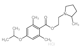 2-(2-methylpyrrolidin-1-yl)ethyl 2,6-dimethyl-4-propan-2-yloxy-benzoate结构式