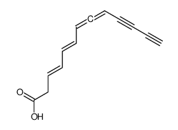 (3E,5Z)-3,5,7,8-Tridecatetraene-10,12-diynoic acid结构式