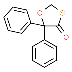 5,5-Diphenyl-1,3-oxathiolan-4-one结构式